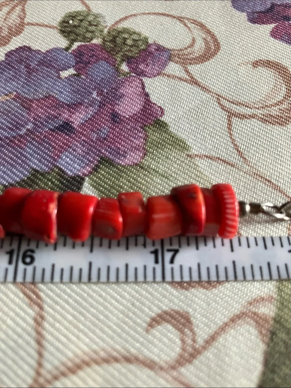 BARSE 925CHUNKY RED CORAL NECKLACE
